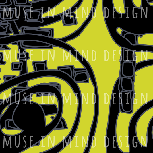 Pieces of Art in B & W - Colorway